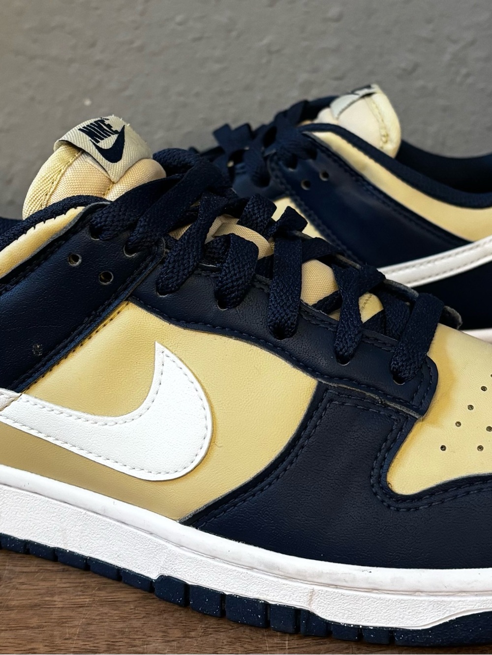 Nike Dunk Low Next Nature in Midnight Navy/Team Gold Women 9